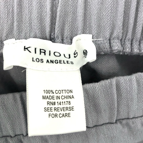NWT Kirious 100% Cotton Light Gray Tiered Mini Skirt - Picture 2 of 6
